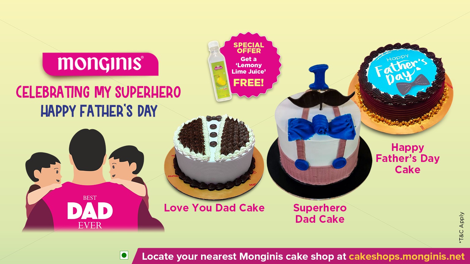 Superhero dad cake